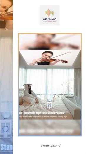 650ANSI Smart L018 Projector 4K 1080P Auto Focus&Keystone Correction Android11 B