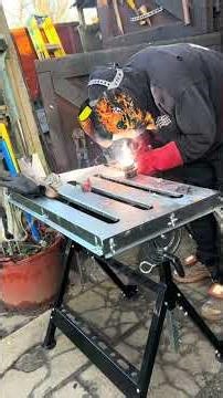 Making a mini tank, I wanted to try some ideas for my shop. #smallbusiness #tank #scrapmetal