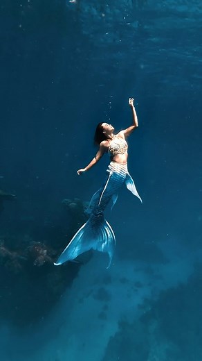 ⁣ Mermaid Cora in Apo Reef | Freedive SuperHero