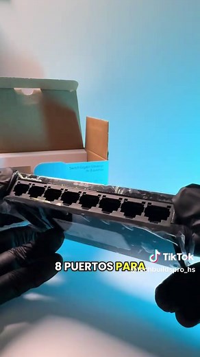 Unboxing del Switch Gigabit Ethernet para Gamers