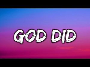 DJ Khaled - GOD DID (Lyrics) ft. Rick Ross, Lil Wayne, Jay-Z, John Legend, Fridayy