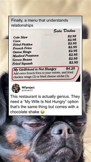 A restaurant added the perfect menu option