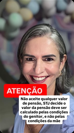 Walkiria Luiz Adv on Instagram: "Não aceite qualquer valor de pensão. Isso não é acordo, é prejuízo ao filho. A pensão alimentícia não é calculada pela condição da mãe, mas pelo binômio necessidade do filho x possibilidade do genitor que paga, conforme o art. 1.694, §1º, do Código Civil. O STJ tem entendimento consolidado de que: o fato de a mãe trabalhar ou ter renda não reduz automaticamente a pensão a obrigação alimentar é direito do filho, não favor ao outro genitor cada pai ou mãe contribui