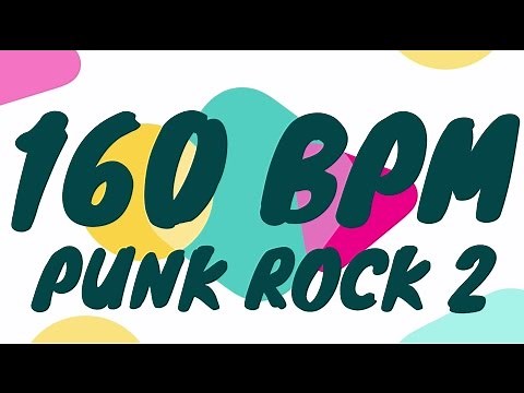 160 BPM - Punk Rock 2 - 4/4 Drum Track - Metronome - Drum Beat