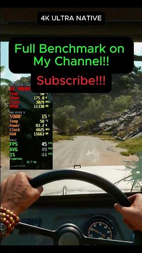 Far Cry 6 | RX 9060 XT 16GB + R9 5900X | Native 4K All Settings Tested