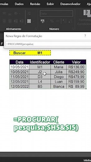 COMO CRIAR UM CAMPO DE PESQUISA NO EXCEL #shorts