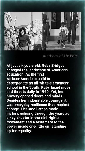 Ruby Bridges — Taking the First Steps to Equality
