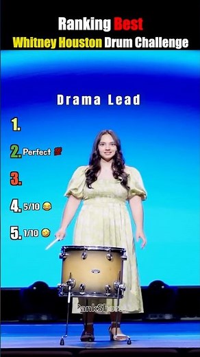 Ranking Best Whitney Houston Drum Challenge 😂