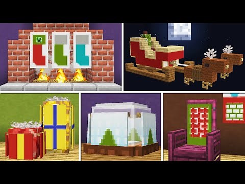 10 Minecraft Christmas Builds/Build Hacks and Decorations