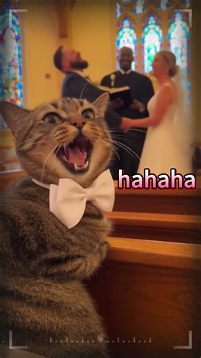 The Bride And Groom Got Upstaged By A Cat #Funny #AIPets