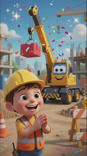 🚜 Construction Vehicles for Kids | Excavator, Bulldozer & Dump Truck #shorts