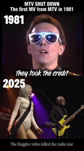 1981vs2025: The first MV on MTV #thebuggles #videokilledtheraidostar #nostalgia #retro #70smusic