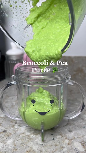 super quick & easy puree recipe! 🥦 #baby #babyfood #babyfoodrecipes #babypuree #babypureeidea #purees #babiesoftiktok #babynutribullet #babyblender #blw #momsoftiktok #babynutrition #fyp