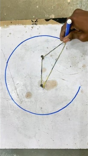 How to Draw a Perfect Circle with a Rope and Marker | Easy DIY Circle Drawing Trick