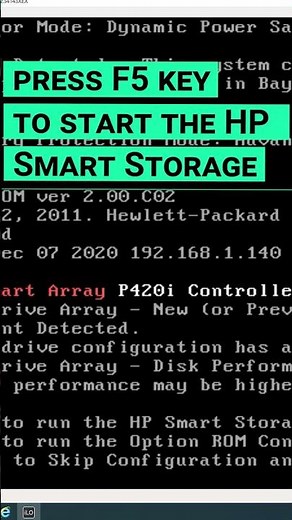 How to create and configure a RAID array based on server ProLiant DL380p G8 #shorts #short