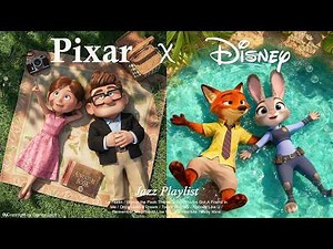𝗣𝗹𝗮𝘆𝗹𝗶𝘀𝘁 | Pixar x Disney OST Jazz Cover ☕ 3-Hour Relaxing BGM for Studying, Working, Coffee Time