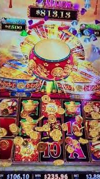 19 Free Games GREAT BONUS WIN On Dancing Drums Link Slot Machine - SunFlower Slots #shorts