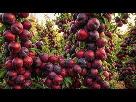 How Flavor King Pluot Grows – From Tree to Giant Juicy Harvest (Amazing Process)