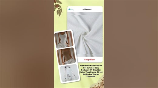 Sleeveless Knit Bodysuit Hot Summer Sexy Bodycon Off Shoulder Halter Tops Casual Street Bodice Fo...