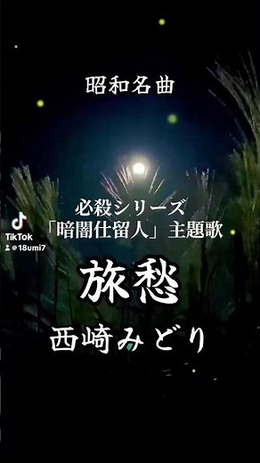 「旅愁」西崎みどり#必殺シリーズ#必殺仕留人#昭和歌謡 #懐メロ
