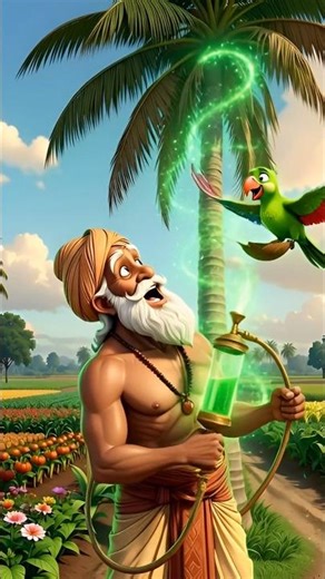 “The Coconut Tree That Wouldn’t Stop Growing! 😂🌴 | Funny Farmer Story | 3D Cartoon Short#ai #shorts