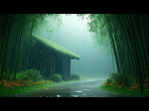 Rain in the Forest Cabin | Relaxing Piano for Deep Peace and Sleep