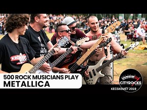 Rock Flashmob Show - 500 musicians play METALLICA - Enter Sandman ‪@CITYROCKS‬