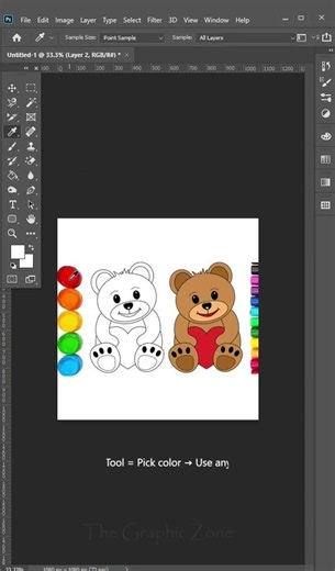 Learn Photoshop Tools Step by Step 🔥 Part 8 (Eyedropper Tool) #shorts