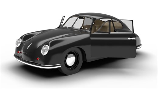 Porsche 356 1300 1952 QG Modèle 3D in Vielles voitures 537668 | 3DExport
