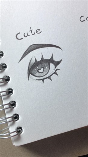 Cute and cool eyes drawing tutorial ✨#howtodraw # #drawing #art