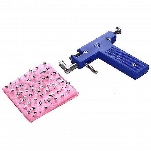 Ear Piercing Gun Set Safety Ear Nose Navel Piercing Kit With Studs,suit - Walmart.ca