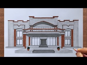 How to Draw a House in 1-Point Perspective