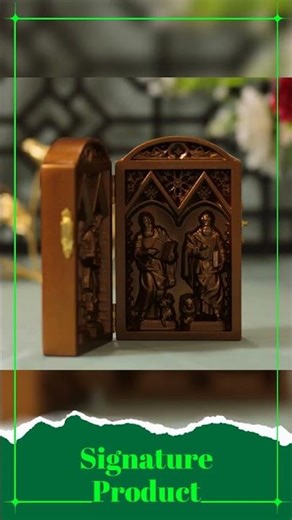 Four Evangelists Catholic Diptych Antique Style Catholic Art St Matthew Mark Luke John Icon of Sa...