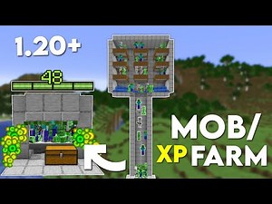 Easy Mob XP Farm With Extra Raw Material Tutorial (Without Mob Spawner)