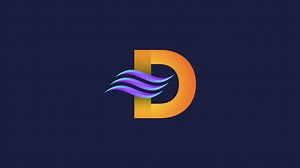 Air conditioner logo sign symbol video animation. Hot and cold symbol