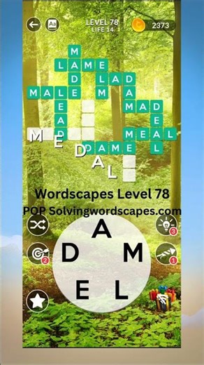 Wordscapes Level 78 Answers