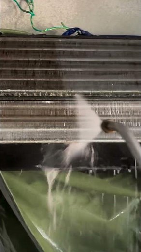 Split Ac Indoor unit washing with pressure