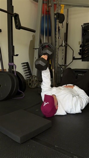 Single Arm Floor Lying DB Pullovers (Dynamic Effort | Power Development)