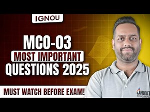MCO 03 Solved Question Paper June 2025 | MCO 03 Important Questions – 90+ Marks or Regret!