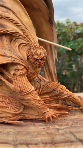 #Original #WoodCarvingArtwork #GuanYuTheMartialSaint #HistoricalFigure