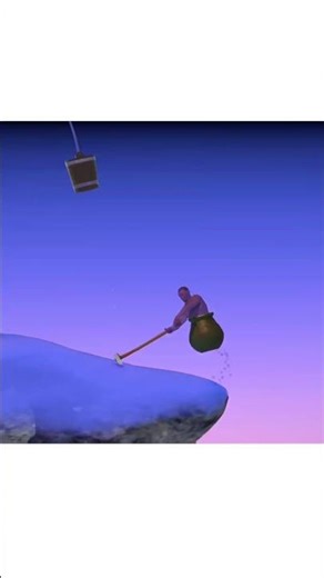 Getting over it game lol moment