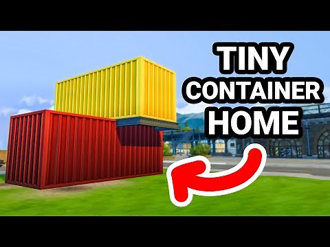 Eco Friendly TINY Container Home! (Sims 4)