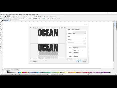 How to apply wet paint effect in Corel Draw