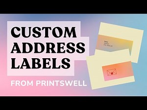 Custom Address Labels with PrintsWell Fulfillment