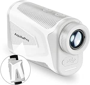 AquilaPro Mini4 Golf Rangefinder with Slope, Newly Upgraded Magnet, 1,000 Yards Range Finder Golf, 0.5 Yard Accuracy, 7X Magnification, Flag Lock Vibration, Rechargeable Golf Laser Rangefinder