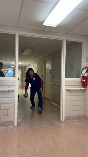 We completed the first ever Gobble Slide where the staff member who gets the frozen turkey closest to the water bottles (without knocking them over!) wins a turkey in time for Thanksgiving! 🦃 Laughter and fun was had by all who attempted this during their break time. This year's winner is Maricar Dollizon, one of our amazing Lab Techs! We are so incredibly grateful for our wonderful staff! | CHI Mercy Health