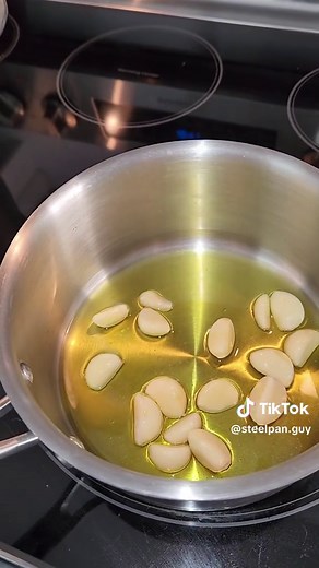 Easy Roasted Garlic Pasta Recipe in Stainless Steel Pan