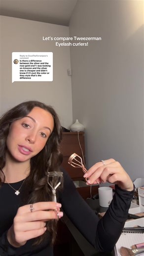 Replying to @EnzoTheFerraripoo For those wondering which Tweezerman Lash Curler to purchase here’s my side by side comparison and recommendation! And if you didn’t know already they are hands down my favourite curlers to use! @Tweezerman