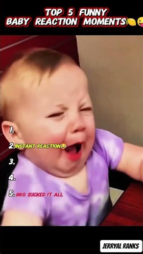 Babies Trying Lemons For The First Time! 😂 Top 5 Hilarious Reactions 🍋👶 #funnybabies #babyreaction