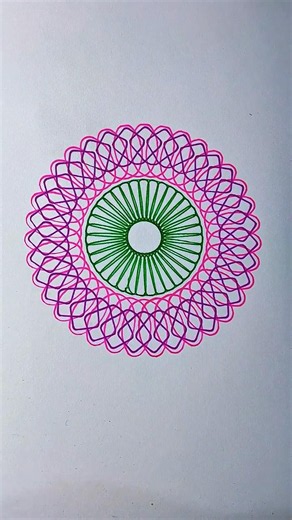 Beautiful Spirograph Design Timelapse | Relaxing Drawing Video